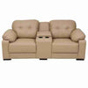 Craftsmen Leather Upholstery Two Seater Loveseat Luxurious Sofa
